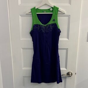 Adidas Vibrant blue/purple and Green Tennis Dress